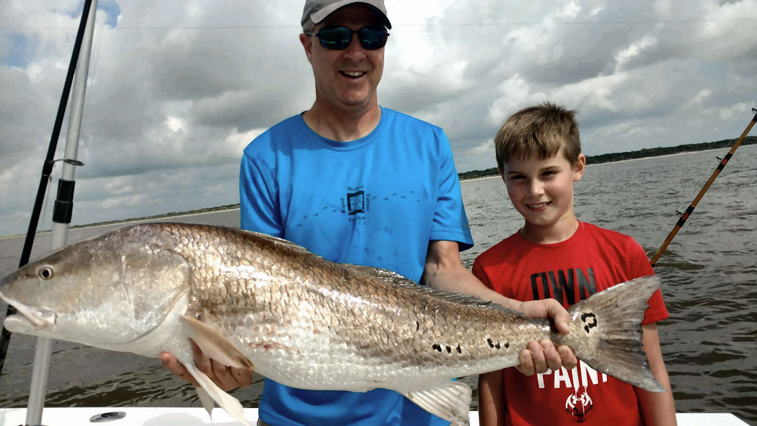 Fishing at Jekyll Island for Redfish